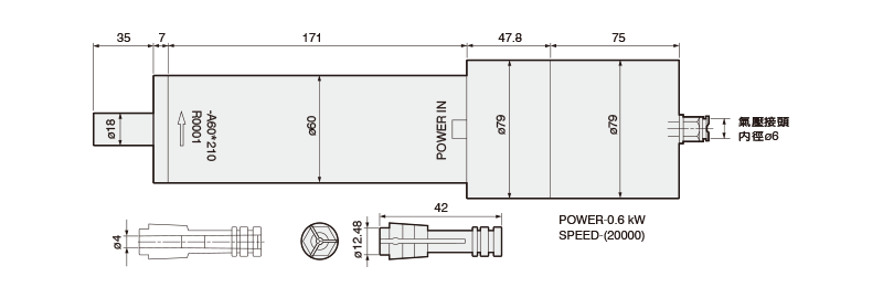 Oil-cooled Spindle 油冷式主軸馬達